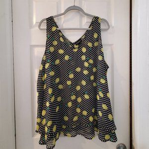 POLKA DOT LEMON BLOUSE